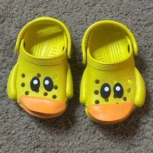 Crocs Yellow Duck Kids Shoes